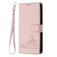 Funda Tipo Cartera Foxdock Para Xiaomi Poco M6 5G Con Soporte, Ranuras, Rfid, Diseño De Gato