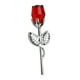 thumbnail image 2 of Rosa De Cristal, Regalo De Flores, Regalo De Boda, Navidad, Romántico, Para Mujer, Su Abuela, Plata, Rojo, 2 of 5