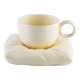 thumbnail image 3 of Taza De Café Con Asa Y Posavasos Para Decoración De Oficina En Casa, Color Beige, 3 of 5