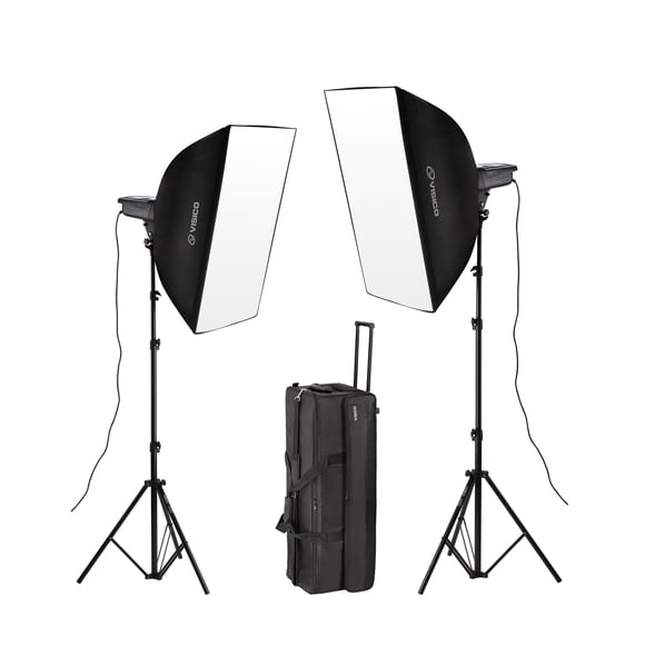 Kit de estudio Visico VE-300 Plus II Fotográfico Profesional