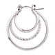 thumbnail image 3 of Aros Argolla Time and Tru Metal Plateado Twist Hipoalergénicos, 3 of 3