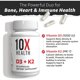 thumbnail image 3 of Vitamina D3 y K2 10X Health 5000 IU 60 Cápsulas, 3 of 3