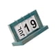 thumbnail image 1 of Práctico Rotafolio De Madera Calendario Perpetuo Diy Calendario De Escritorio Azul, 1 of 5