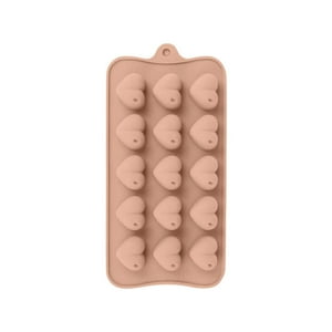 Genérico - Moldes De Silicona Chocolate Corazones 15 Espacios 11X21Cm