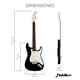 thumbnail image 2 of Pack Guitarra Electrica Fiddler FD-CGA05B Con Amplificador 10W Funda y Afinador, 2 of 3