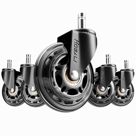Juego De 5 Ruedas De Repuesto De Goma Hosali De 3 Pulgadas Para Silla De Oficina