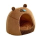 thumbnail image 3 of Nido Para Gatos Semicerrado Con Forma De Kapibala, Cómoda Cama Protectora Para Perros Y Gatos, L, 3 of 3
