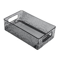 Magideal - Bandeja De Baño, Organizador De Perfume Y Maquillaje, Bandeja Elegante Para Decoración De Escritorio, Bandeja De Tocador, Bandeja De Almacenamiento De Esmalte Gris