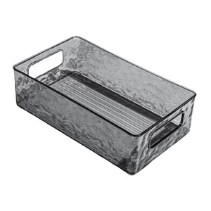 Magideal - Bandeja De Baño, Organizador De Perfume Y Maquillaje, Bandeja Elegante Para Decoración De Escritorio, Bandeja De Tocador, Bandeja De Almacenamiento De Esmalte Gris