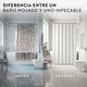 thumbnail image 2 of Cortina De Baño Impermeable Tela Ducha +12 Gancho Premium Aura Zeus blanco, 2 of 10