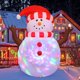 thumbnail image 1 of Muñeco de nieve inflable navideño GOOSH de 1,5 m con luz giratoria, 1 of 6
