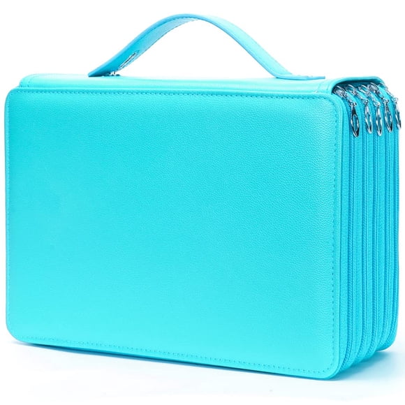 Estuche para lápices Vomgomfom, 252 ranuras, piel sintética, para lápices de colores