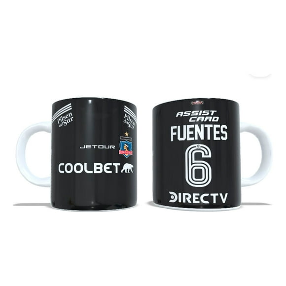 Tazon Taza + Porta Vaso Colocolo 2024 Negra Cesar Fuentes