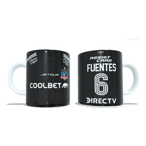 Arumistorechile - Tazon Taza + Porta Vaso Colocolo 2024 Negra- Cesar Fuentes
