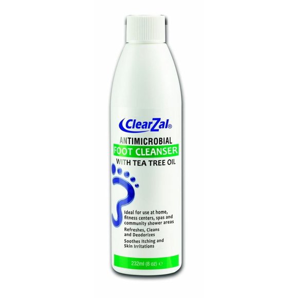 Limpiador Antimicrobiano para Pies Clearzal con Aceite de Árbol de Té 232 ml