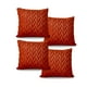 thumbnail image 3 of Pack De 4 Fundas De Cojines Diseño Espiga 45cm X 45 Cm Anaranjado, 3 of 4