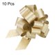 thumbnail image 3 of Uxcell 10Pcs 11" Lazo grande de coche con brillo para envolver regalos de Navidad, flores, cumpleaños, boda, coche, dorado, 3 of 6