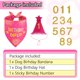 thumbnail image 2 of Bandana para perro Agroon 38 cm/46 cm/61 cm Rosa Pastel Cumpleaños, 2 of 8