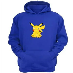 Genérico - Polerón Canguro Pikachu Azul Talla Xl Unisex