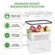 thumbnail image 3 of Recipientes para guardar frutas KEMETHY para refrigerador, 5 piezas, con coladores, 3 of 6