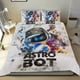 thumbnail image 1 of Astro Bot Conjunto de sábanas temático, trío de piezas, cómodo y amigable con la piel, diseño único, regalo de decoración para el hogar para familiares, amigos y fans,135X200cm, 1 of 6