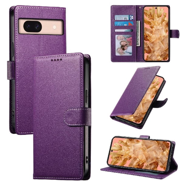 Funda para FOXDOCK Google Pixel 8A– Cuero Premium, 3 ranuras para tarjetas, Protección contra impactos