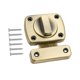 thumbnail image 2 of Cerradura De Puerta De Seguridad Con Tornillos, Pestillo Giratorio Para Puerta Interior, Pestillo Para Puerta, Bronce, 2 of 5