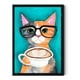 thumbnail image 1 of Cuadro Decotarivo Gato Tomando Cappuccino Medidas 30x40 Cm, 1 of 2