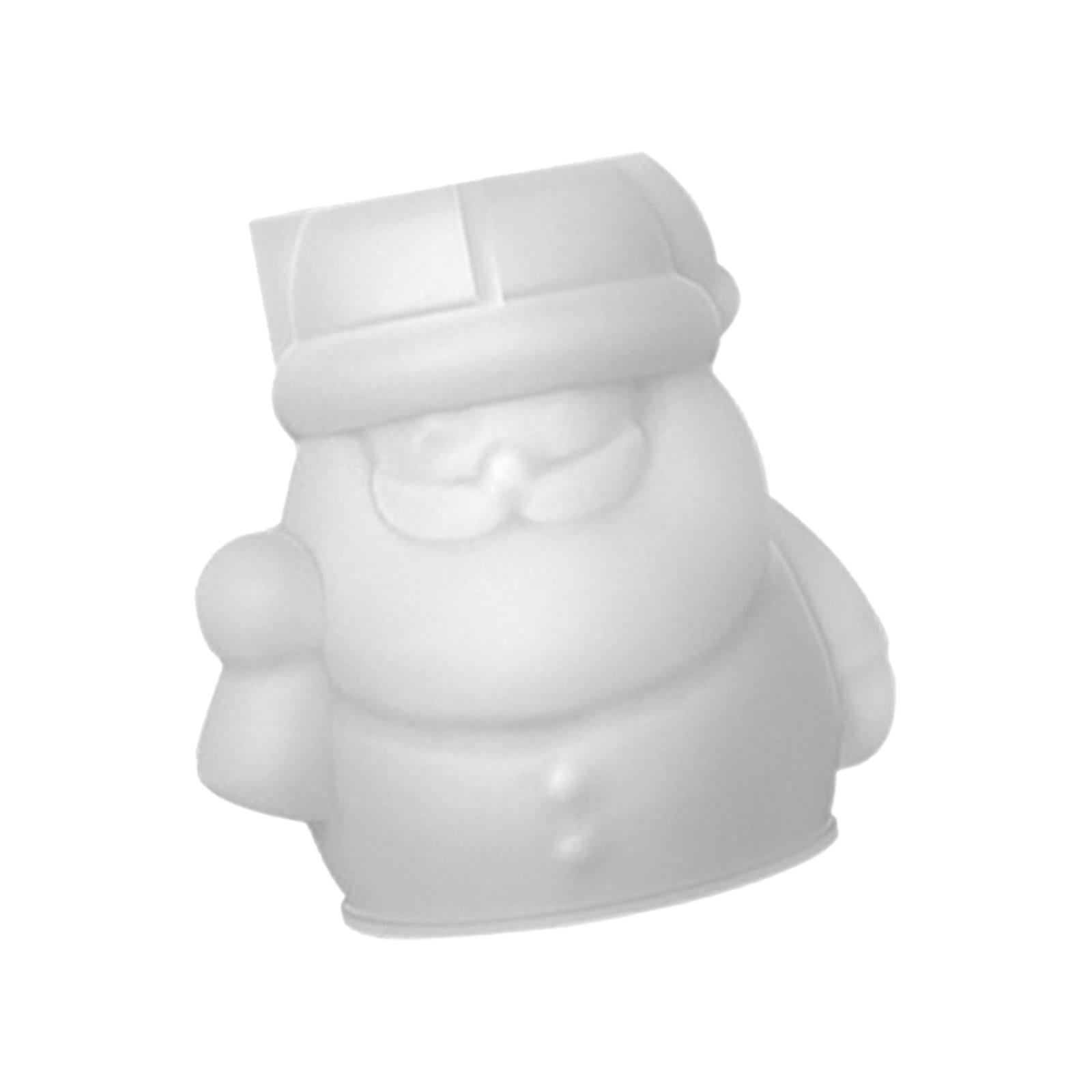 Magideal - Modelo De Vela Modelo De Resina De Vela Artesanía Adornos De Decoración Del Hogar, Suministros De Bricolaje Fabricación De Velas Hechas A Mano Reutili Papá Noel