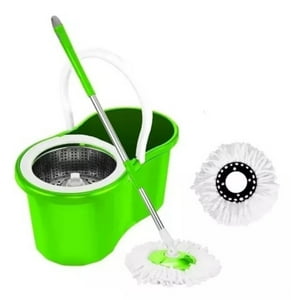 Citohome - Mopa Giratoria Trapeador Spin 360° Con Balde Centrífuga En Color Verde