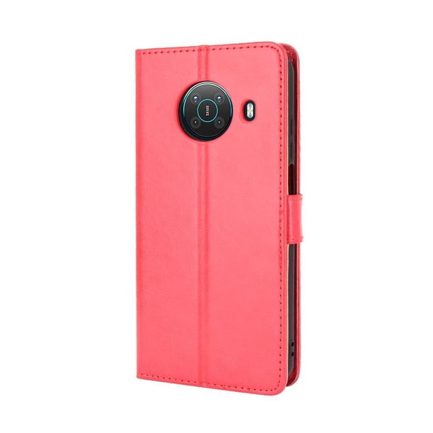 Funda tipo libro para Nokia X20/X10, cartera todo‑en‑uno, funda multifuncional con tarjetero y correa de muñeca desmontable