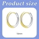 thumbnail image 4 of Pendientes De Acero De Titanio, Ligeros, De Lujo, De Nicho, De Alta Gama, Con Sentido De Galvanoplastia, Elegantes Pendientes De Mujer Con Degradado, Hebilla Para La Oreja, Fáciles De Combinar., 4 of 5