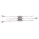 thumbnail image 1 of Conector de broches magnéticos de acero inoxidable de 3 piezas con extensor de cadena de plata, 1 of 5