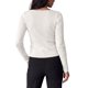 thumbnail image 4 of INSPIRE CHIC Camisas de Mujer Cuello Cuadrado Mangas Largas Botón Frontal Abertura Dobladillo Blusa Ajustada Capa Base de Punto Otoño Invierno Básico Salir Tops Mediano Blanco, 4 of 6