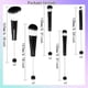 thumbnail image 2 of Kit DIY de brochas de maquillaje AllGemDiy 10 piezas negras con cuentas, 2 of 5