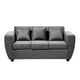 thumbnail image 3 of Sofa 3 Cuerpos Kansas Felpa-GRIS, 3 of 5