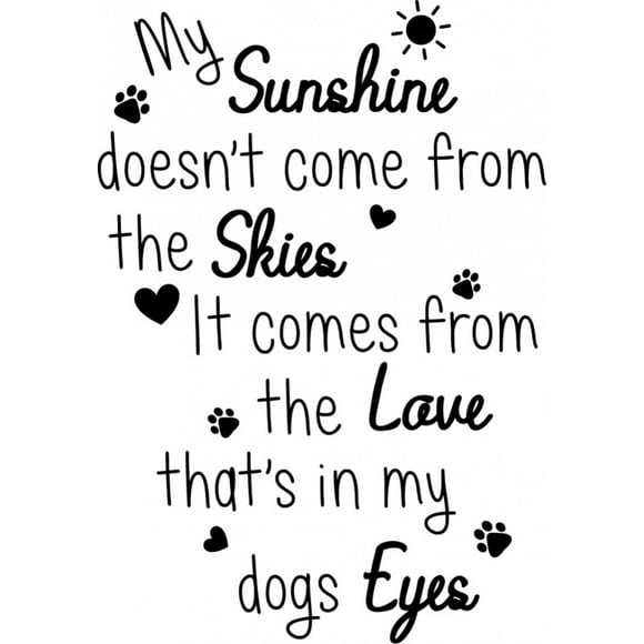 Decomural My Sunshine My Dog Pet WS-41486