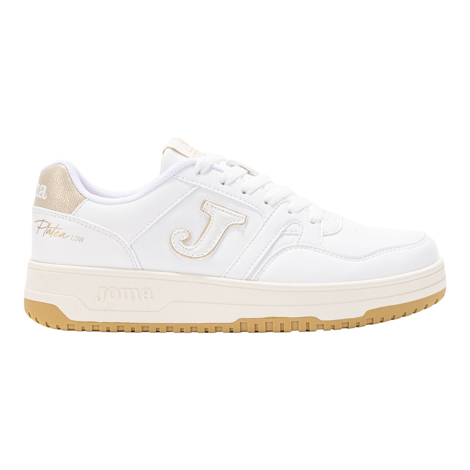 Zapatilla Urbana Mujer C. Platea Low Blanco Oro Joma