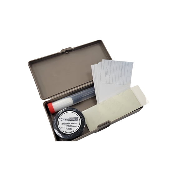 Kit básico para escena del crimen para huellas dactilares con polvo negro latente