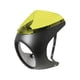 thumbnail image 4 of Faro Carenado Pantalla Cubierta Parabrisas Motocicleta Para Moto Mate Negro Amarillo, 4 of 5