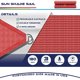 thumbnail image 3 of Parabrisas Sun Shade Sail Canopy, color rojo oxidado, 4,9 x 4,9 x 4,9 m, 3 of 8