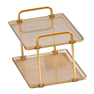 Bothyi - Organizador De Mostrador De Bandeja De Baño De 2 Capas Para Tocador, Artículos De Tocador, Maquillaje