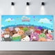 thumbnail image 2 of Squishmallow Fondo Temático Pancarta Suministros de Decoración para Fiesta de Cumpleaños, Decoración de Fondo de Fiesta Personalizado,150x90cm, 2 of 6