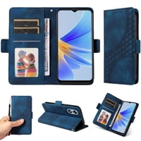 Carcasa Foxdock Oppo A17 4G De Cuero Pu, Diseño Acolchado Clásico, Protección Contra Caídas Y Rayones