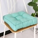 thumbnail image 1 of Xiao Hua Cojín de Silla de Algodón y Lino Azul Lago -1 Pieza, Cojín de Asiento Cuadrado Sólido de 15.75 X 15.75 X 3.54 Pulgadas, Cojín de Silla de Oficina con Relleno de Algodón, Decoración, 1 of 4