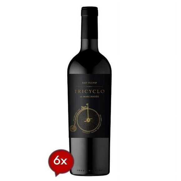 6 Vinos Marchigue Tricyclo Premium Blend, 750 cc