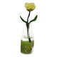 thumbnail image 4 of Flor En Miniatura Con Jarrón De Cristal Para Comedor, Sala De Estar, Escala 1/6, 1/12, Mezcla De Rosa Amarilla, 4 of 5