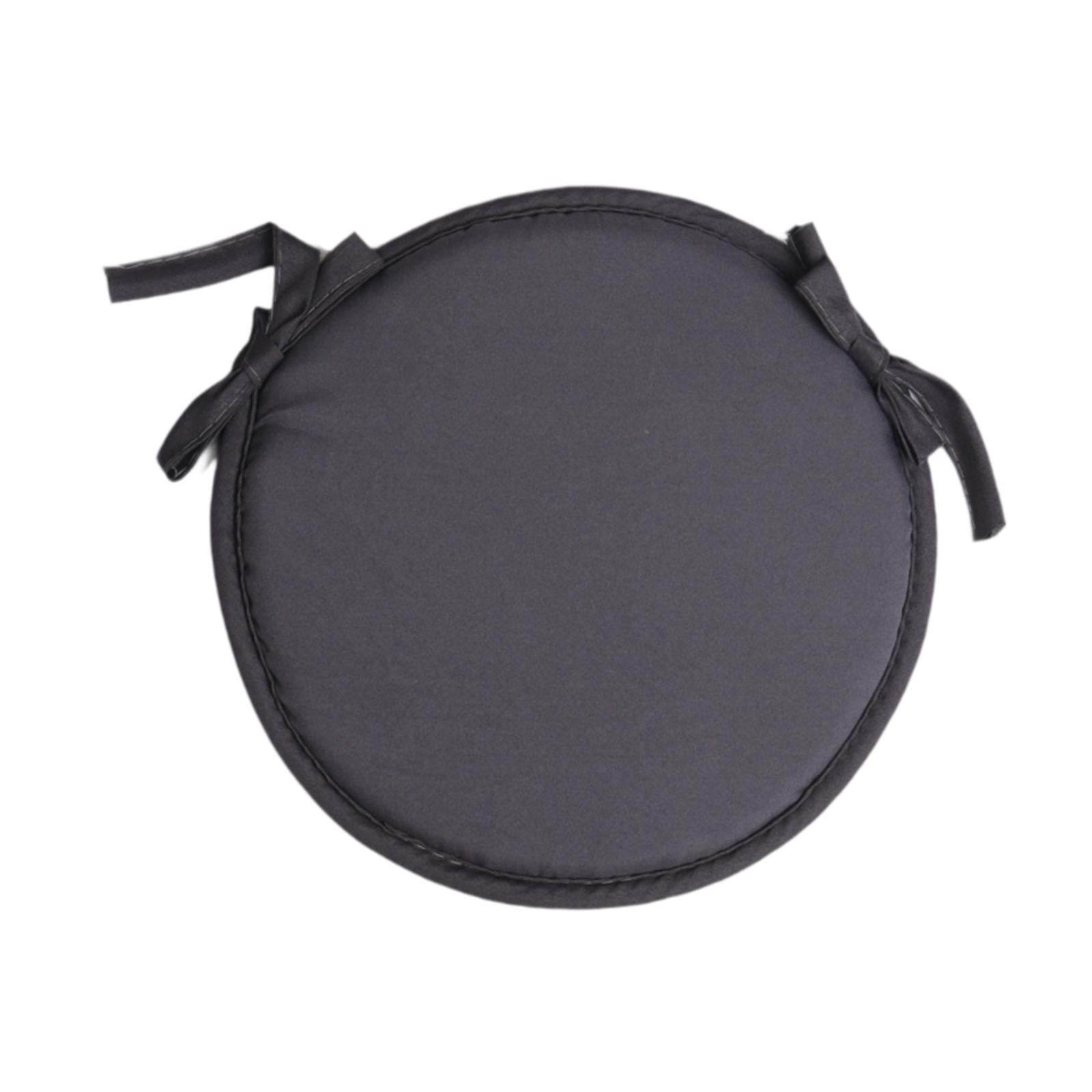 Magideal - Cojín Redondo Para Silla, Cojín Para Asiento, Puf Antideslizante Para Suelo, Cojín Suave Y Cómodo Para Silla, Cojín Para Taburete Para Sofá, Interior, Gris Oscuro 38cm