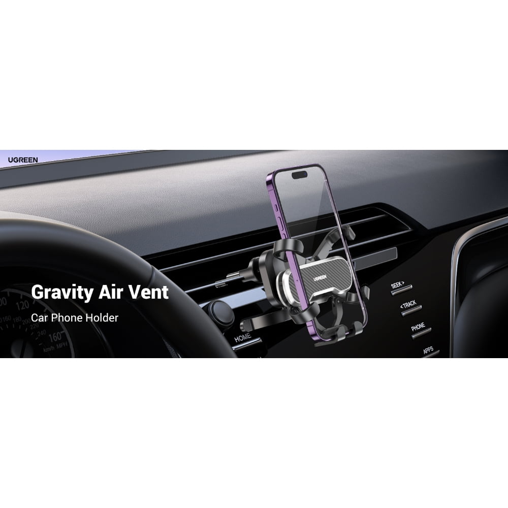 Ugreen - Soporte Celular Arco Tipo Clip Para Rejilla De Ventilacion Automovil Lp128