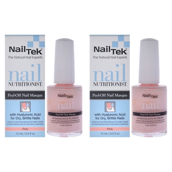 Nail Masque Nail Nutritionist Peel-Off Pink, paquete de 2